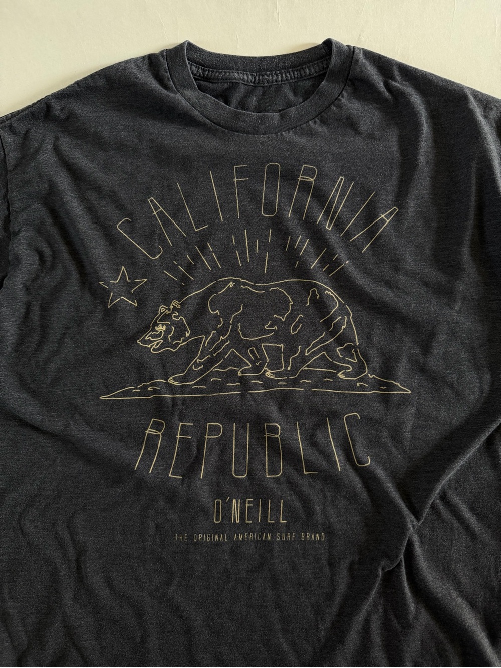O'Neill California Republic Graphic Tee - Charcoal Gray - Picture 2 of 4